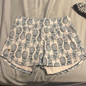 Love Fitness Apparel Blue Pineapple Workout Shorts